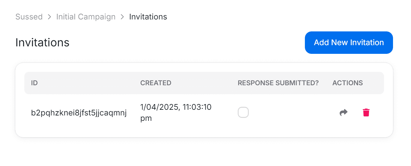 New Invitation